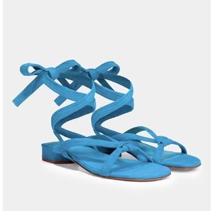 Vince Blue Suede Sandals